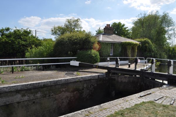 Cottage alongside lock