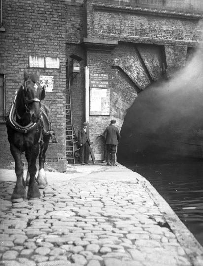 Men And A Horse On Regent's Canal